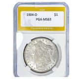 1904-O Morgan Silver Dollar PGA MS63