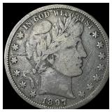 1897 Barber Half Dollar LIGHTLY CIRCULATED