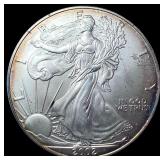 2002 1 oz Silver American Eagle $1 GEM BU