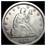 1875-S Silver Twenty Cents NEARLY UNCIRCULATED