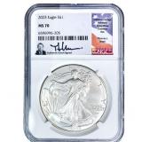 2023 Silver Eagle NGC MS70
