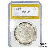 1889 Morgan Silver Dollar PGA MS63