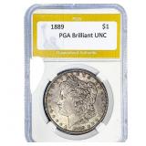 1889 Morgan Silver Dollar PGA Brilliant UNC