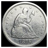 1875-S Silver Twenty Cents NEARLY UNCIRCULATED
