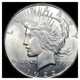 1922 Silver Peace Dollar UNCIRCULATED