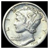 1919-S Silver Mercury Dime CLOSELY UNCIRCULATED
