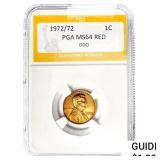 1972/72 Lincoln Memorial Cent PGA MS64 Red DDO