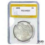 1898 Morgan Silver Dollar PGA MS63