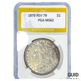 1878 REV 79 Morgan Silver Dollar PGA MS62
