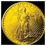 1908 No Motto Saint-Gaudens $20 Gold Double  Eagl
