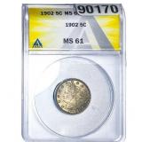 1902 Liberty Victory Nickel ANACS MS61