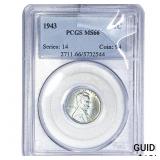 1943 Wheat Cent PCGS MS66 STEEL