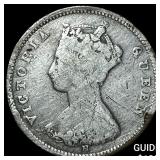 1873H Hong Kong Silver 10 Cents KM#6.3