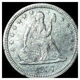 1857 Silver Seated Liberty Quarter HIGH GRADE