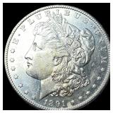 1891-S Silver Morgan Dollar CHOICE AU
