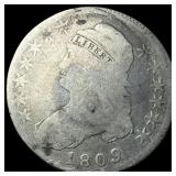 1809 Capped Bust Half Dollar NICELY  CIRCULATED