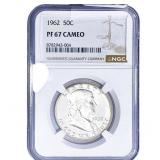 1962 Franklin Half Dollar NGC PF67 CAMEO