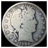 1900-O Silver Barber Half Dollar LIGHTLY CIRCULATE