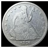 1876 Seated Liberty Half Dollar LIGHTLY CIRCULATED