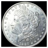 1887 Morgan Silver Dollar GEM BU