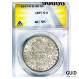 1897-O Morgan Silver Dollar ANACS AU55