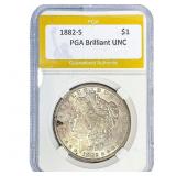 1882-S Morgan Silver Dollar PGA Brilliant UNC