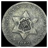 1852 Silver Three-Cent Piece NICELY CIRCULATED