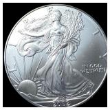 2002 1 oz Silver American Eagle $1 SUPERB GEM BU