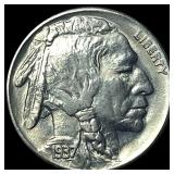 1937-S Nickel Buffalo Five Cents CHOICE BU