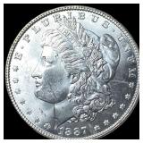 1887 Morgan Silver Dollar GEM BU