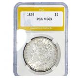 1898 Morgan Silver Dollar PGA MS63