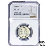1939-S Washington Silver Quarter NGC MS66