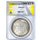 1900-O Morgan Silver Dollar ANACS MS64