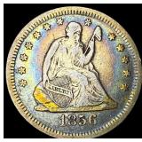 1856 Seated Liberty Quarter NEARLY UNCIRCULATED