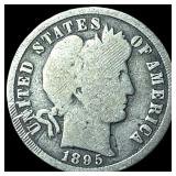 1895-O Silver Barber Dime NICELY CIRCULATED