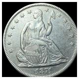 1871 Silver Half Dollar NEARLY UNCIRCULATED