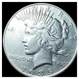1935 Silver Peace Dollar NEARLY UNCIRCULATED
