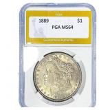 1889 Morgan Silver Dollar PGA MS64
