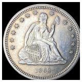 1862 Seated Liberty Quarter CLOSELY UNCIRCULATED