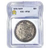 1878 Morgan Silver Dollar ICG VF35