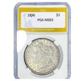1896 Morgan Silver Dollar PGA MS63