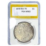 1878 REV 79 Morgan Silver Dollar PGA MS62