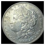 1884-S Silver Morgan Dollar CLOSELY UNCIRCULATED