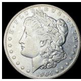 1904-S Silver Morgan Dollar ABOUT UNCIRCULATED