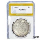 1888-O Morgan Silver Dollar PGA MS63