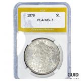 1879 Morgan Silver Dollar PGA MS63