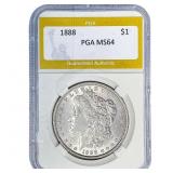 1888 Morgan Silver Dollar PGA MS64