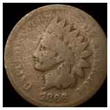 1866 Indian Head Cent NICELY CIRCULATED