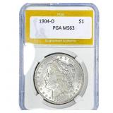 1904-O Morgan Silver Dollar PGA MS63