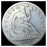 1858-O Silver Half Dollar LIGHTLY CIRCULATED
